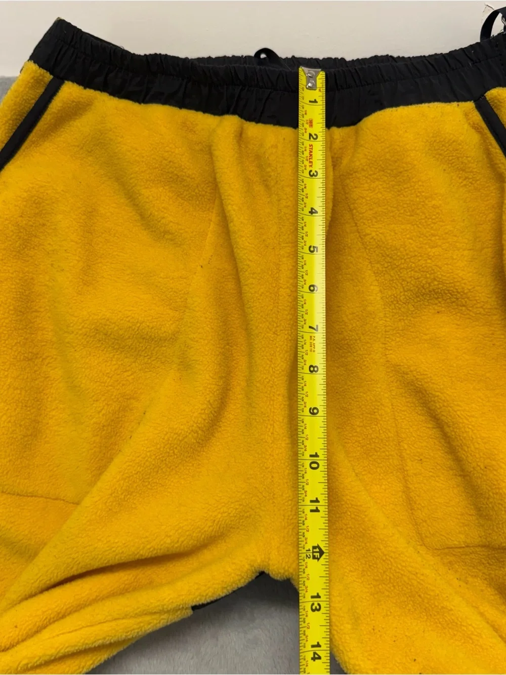 Vintage North Face Denali Fleece Pants Men’s Large Yellow Full Zip Side Jogger